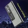 Frosted High Grade Leather Folding Phone Case for Samsung Galaxy Z Fold 5 4 3 2 Case Hinge Fine Hole Shell Protection Cover