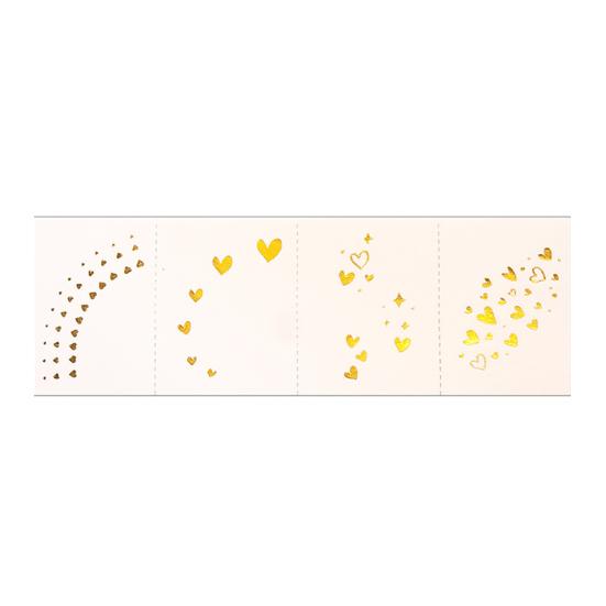 Temporary Tattoos Stickers, The Corner of The Eye Tattoos with Heart Star Pattern, Temporary Body Art Stickers for Adults Kids Party Use