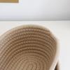 Panier de rangement de bureau tissé à la main avec couvercle Organisateur pour télécommande Cosmétiques Articles divers Boîte