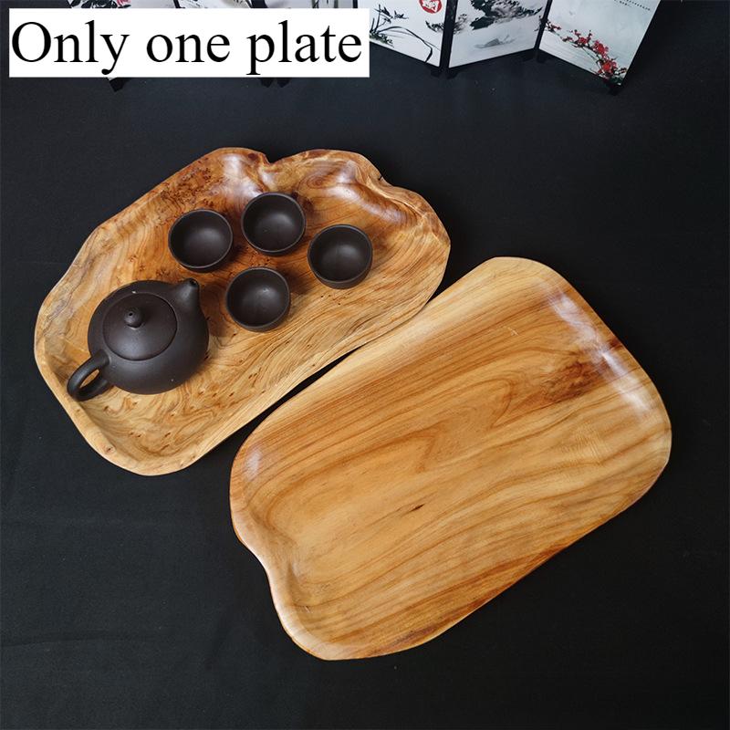 

Solid Wood Serving Tray Natural Root Design Dessert Plate Eco-Friendly Handcrafted for Kitchen Snacks Cheese Board Home Dining 30x20x3cm коричневый
