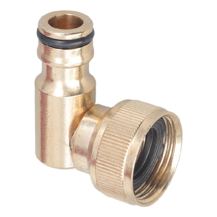 Connettore per Tubo da Giardino a 90 Gradi Gomito in Ottone per Tubo da Giardino Adattatore in Ottone Massiccio