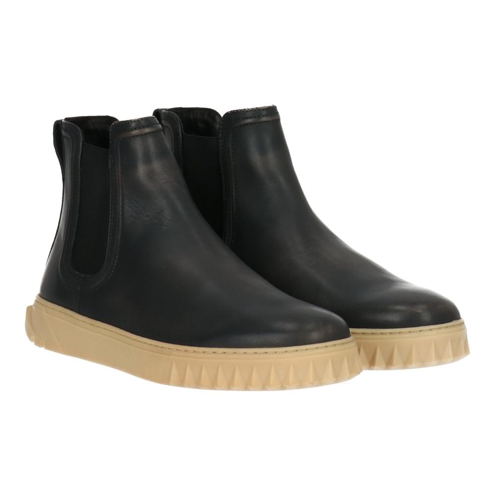 

Мужские ботинки Salvatore Ferragamo темно-серые темно-серые