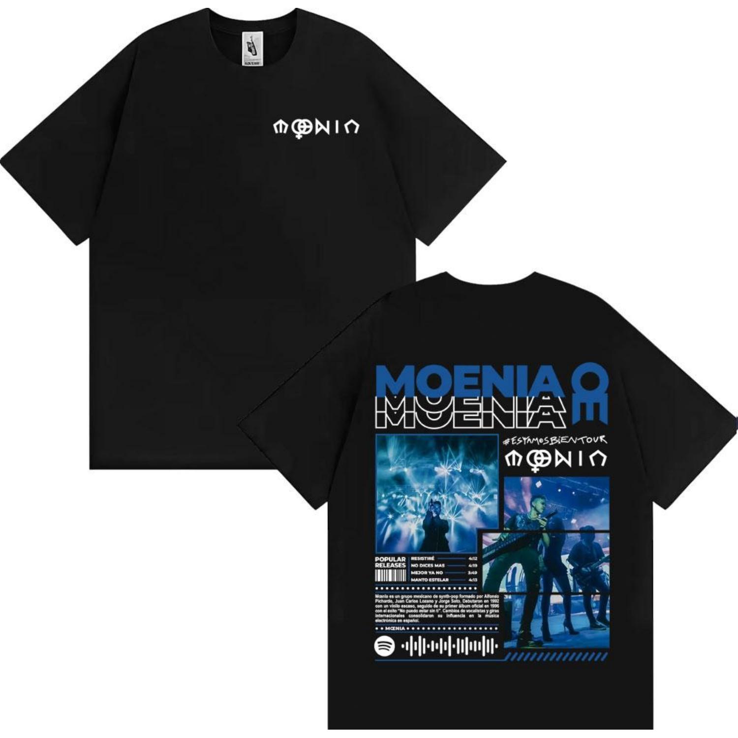 

Singer Moenia Esyamos Bien Tour Merch T Shirts Men Women High Street Hip Hop Rock Tshirt Casual European Size Oversized T Shirt XXXXXL