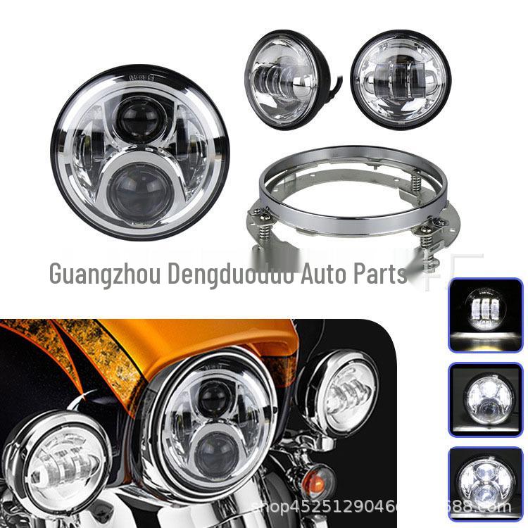 

Harley Motorcycle Headlight and Fog Light Bracket Set for Customization Yes