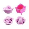 Multi-purpose Silicone Mould Easy Operation Flower Skull Shaped Mould for Candle Soap Ornament Making DIY Handmade Craft