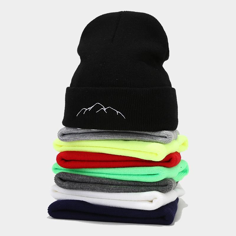 Patagonia Peak Embroidery Embroidery Pullover Hat Trend Outdoor Fashion Personality Warm Hat Men's and Women's Hats