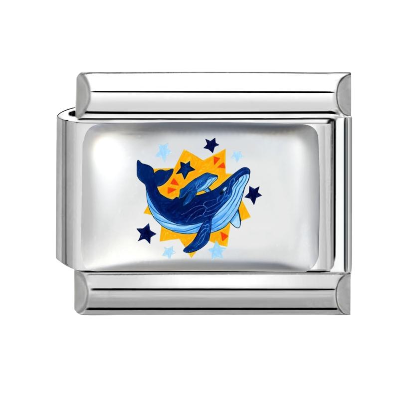 1PC Creative Personalized Tulip Lovely Cats Rabbit Star Heart Italian Charm Fit 9MM Stainless Steel Bracelet DIY Making Gift