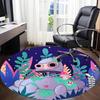 1pc Robot Office Round Area Rug,  Mat Suitable For Office, Under Office Chairs Bedroom Living Room Home Decor, Room Deco