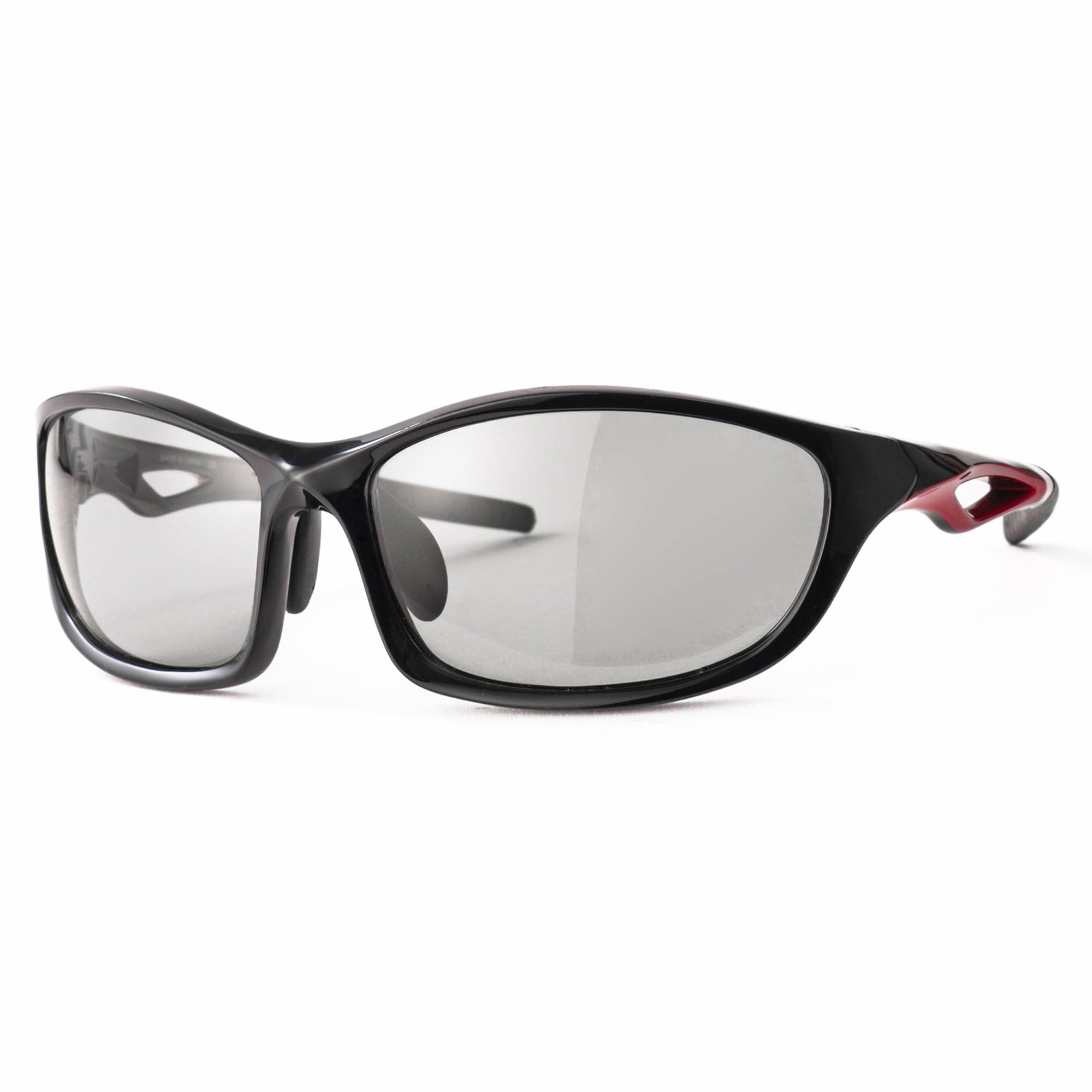 

Polarized Photochromic Sunglasses for Polarized Sports UV [A-FIT] Men, Sunglasses, Protection, UV400, Black/Red, AF-S203HTN-C3