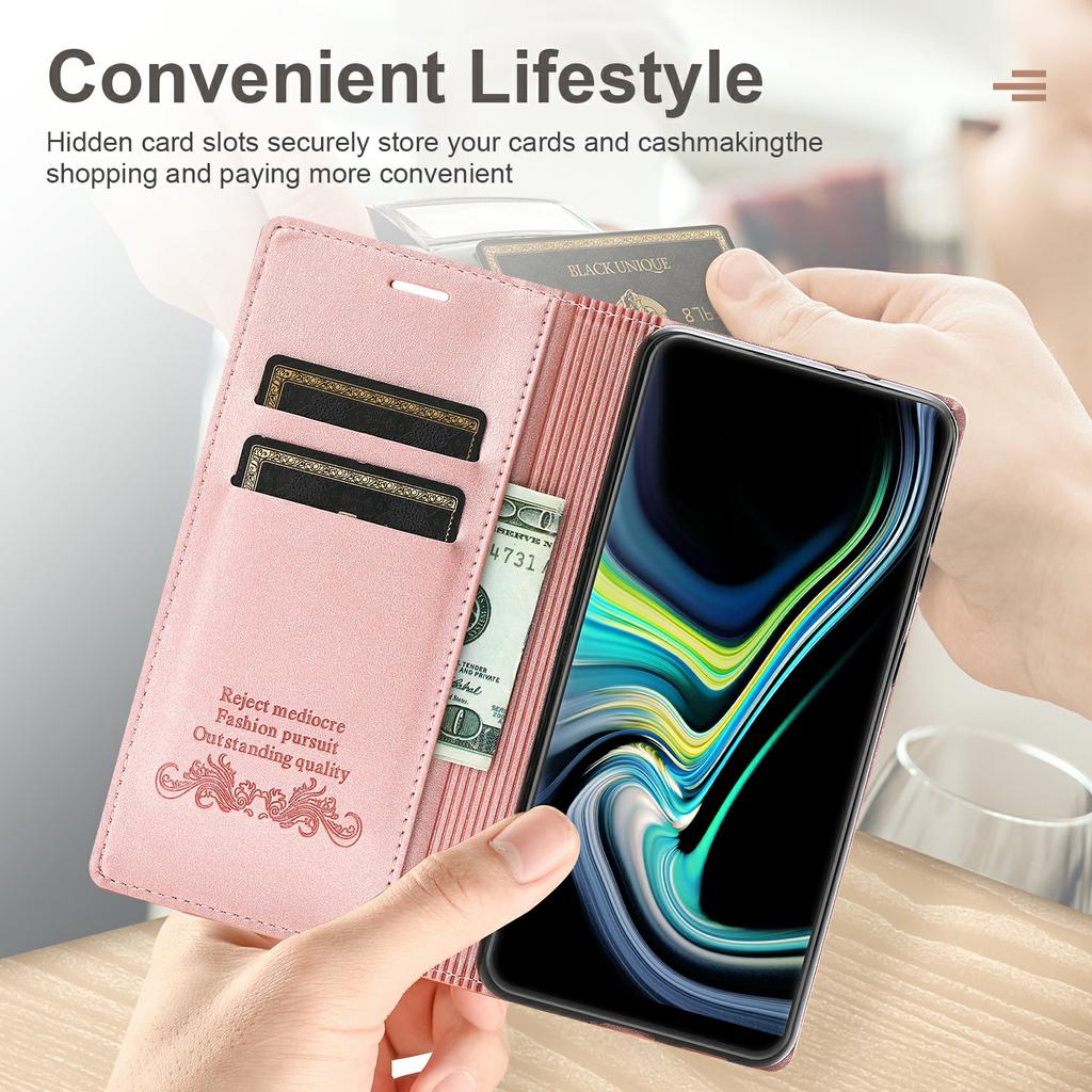For Samsung Galaxy A56 5G Wallet Case Magnetic Closing Leather Phone Cover