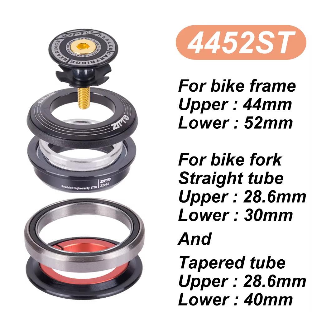 For Tapered and Straight Forks Bicycle Replacement Parts Mountain Bike Headset Sealed Dual Bearing Headset