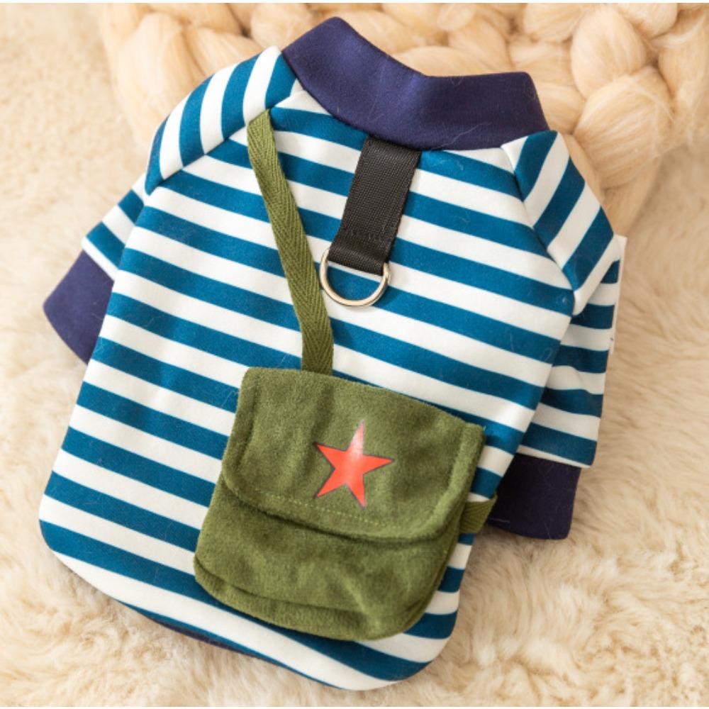 

Autumn and winter with satchel dog clothes small dog teddy bichon yorkshire warm tractable cat pet sweater L recommendations (8-6 kg)