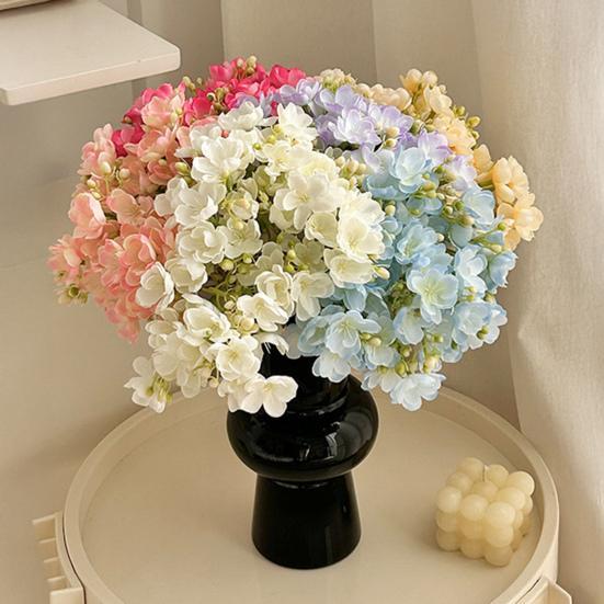 4Pcs Faux Jasmine Picks Realistic Artificial Flowers Bunch Long-lasting Fake Jasmine Branches for Home