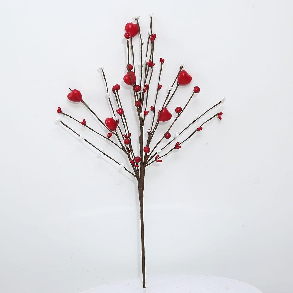 1pc Red and Pink Heart-shaped Flowers DIY Creative Bouquet  Anniversary Gift