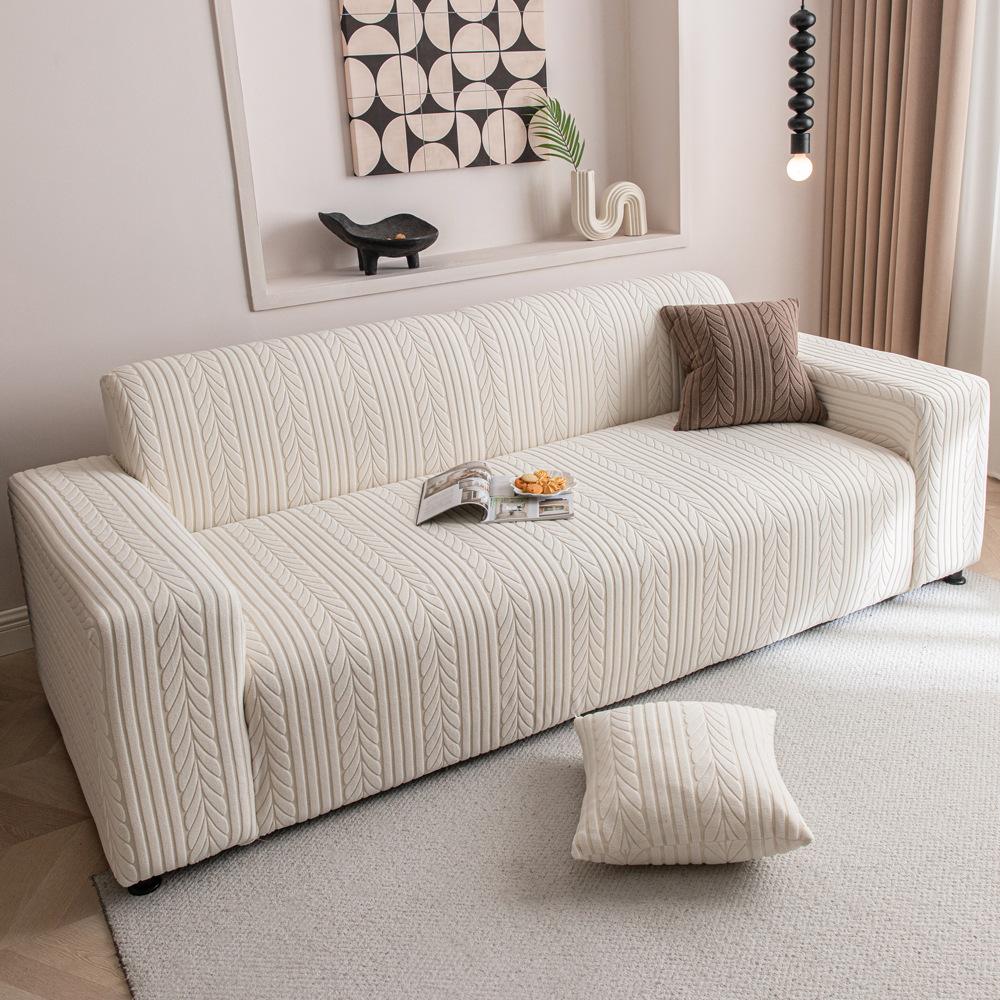 Stretch Thick Premium Cat Scratch Resistant Sofa Cover, All Season Full Wrap Dustproof Couch Slipcover