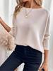 Women S Waffle Knit Off Shoulder Long Sleeve Pullover Top
