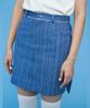 Ader Worldly Striped Denim Skirt