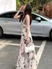 Temperament Robe Femme Maxi Sukienki dla Kobiet Moda Seksowna Sling Bez Rękawów Motyl Bez Pleców Elegancka Sukienka Midi Korea Lato
