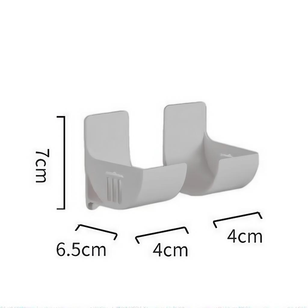 2pcs Kitchen Bath Wall Mount Plastic Poly Trash Waste Bag Roll Holder Dispenser Freshness Film Roll Storage Rack for Closet