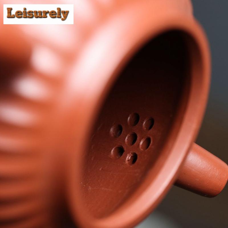 270ml Elegant Yixing Purple Clay Teapots Handmade Pot Raw Ore Dahongpao Mud Kettle With Strainer Zisha Teaset Cha Craft Supplies