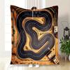 "Desert Raceway: Aerial View of an Extreme Racing Track"Blanket Flannel Throw Blanket for Sofa, Bed, Travel, Camping, Office, Couch, Chair,