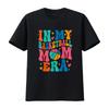 Groovy In My Basketball Mom Era Mama Mother T Shirt Vintage Washed Graphic Comfortable Top For Everyday Wear Stylish Unisex