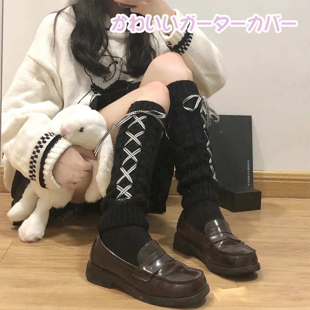 XiTren School Loose Knit Leg Warm Socks for Middle and High School Perfect for Indoor Solid Color Socks, Warmers, Knee-High Girls, Stretchy, School,