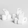 20Pcs/Set Practical Connectable Coat Hanger Hook Stable Waterproof Plastic Clothes Rack Hook for Home