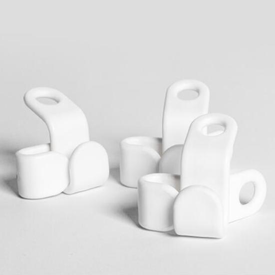 20Pcs/Set Practical Connectable Coat Hanger Hook Stable Waterproof Plastic Clothes Rack Hook for Home
