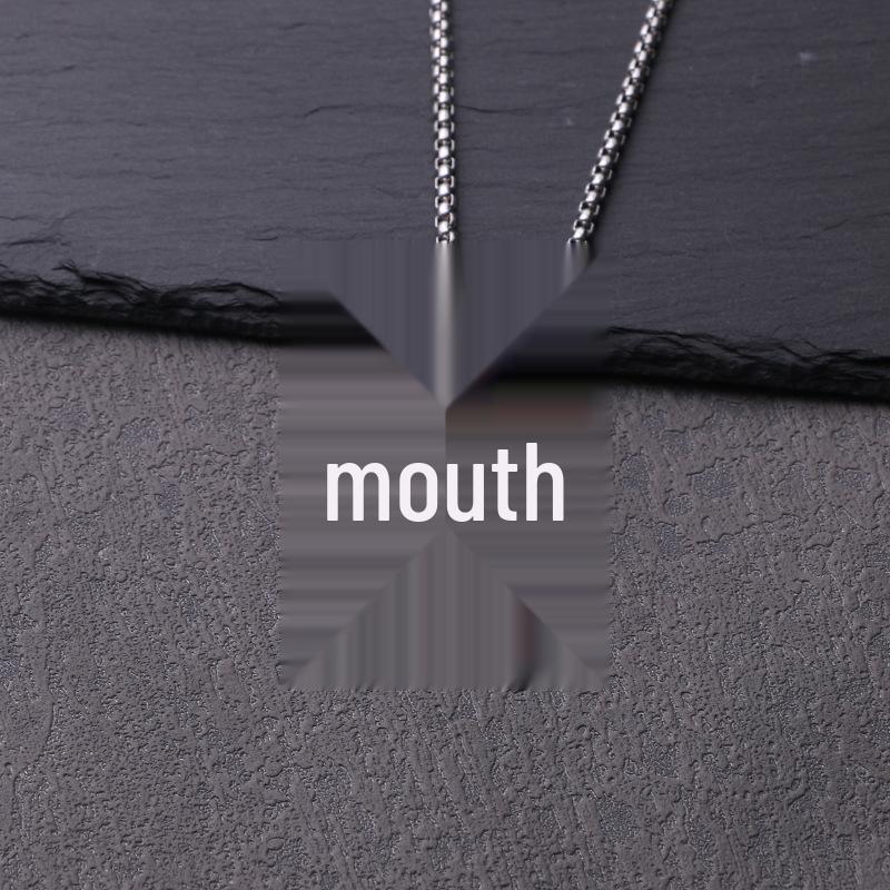 Men's Titanium Steel Hip Hop Pendant Necklace - Trendy, Non-fading Street Style