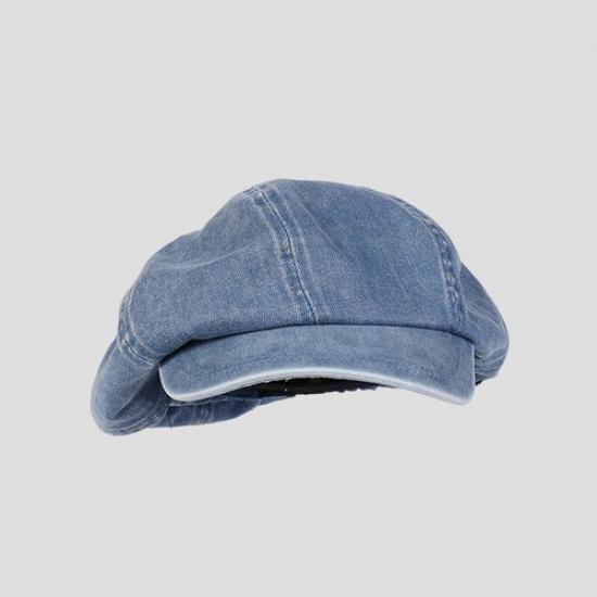 Lady Casual Hat Cap Beret Denim Hat Newsboy Flat Baggy Summer Cap Oversized Hat