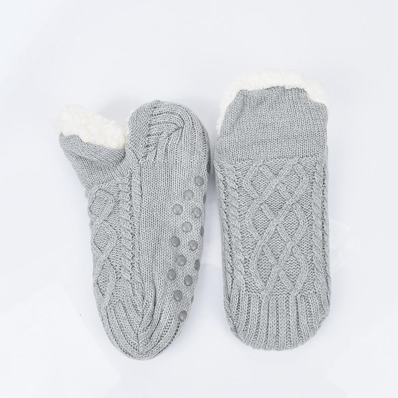 

Cozy Non-Slip Fleece-Lined Floor Socks - Thick, Warm Home Essentials 26cm (EU 40-43)