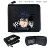 Jujutsu Kaisen Anime Zip PU Wallet Cartoon Print Coin Purse Large Capacity Card Holder Gojo Satoru Sukuna 1pcs