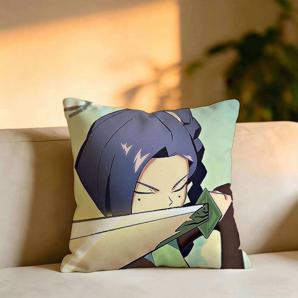 Hot Cartoon Seven MMeihua Shisan Pillow Case Square DoubleSided Sofa Cushion Cover Bedroom Bedside Pillow