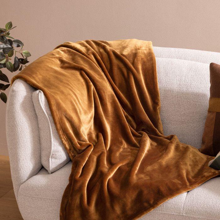 Plaid "Cuddly" 130 x 180 cm flanelle 550 g Atmosphera