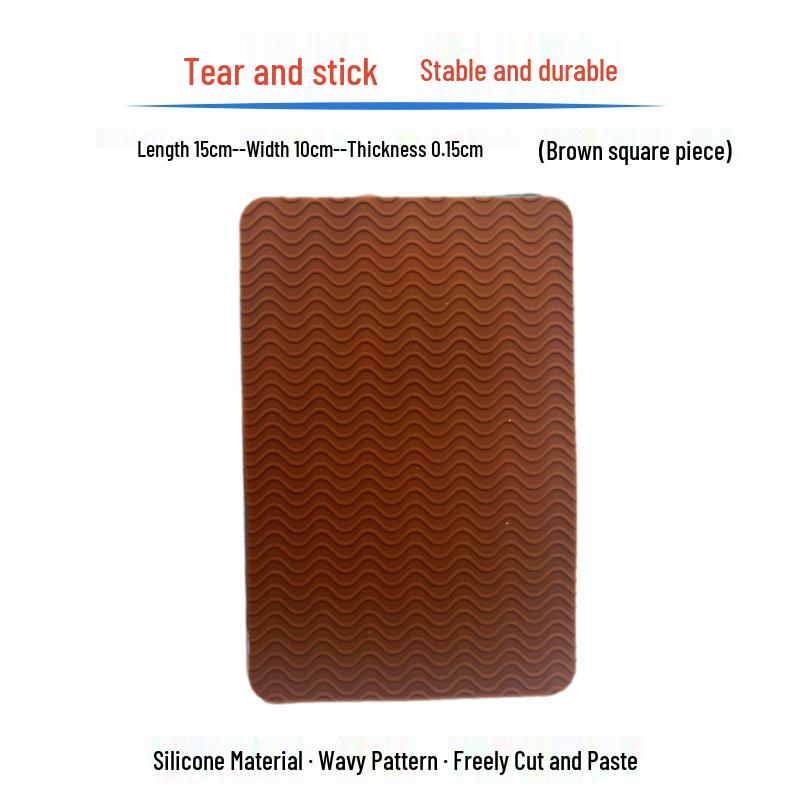 Silicone Non-slip High Heel Sole Protector: Anti-wear Forefoot Leather Film, Self-adhesive Rubber Sticker.