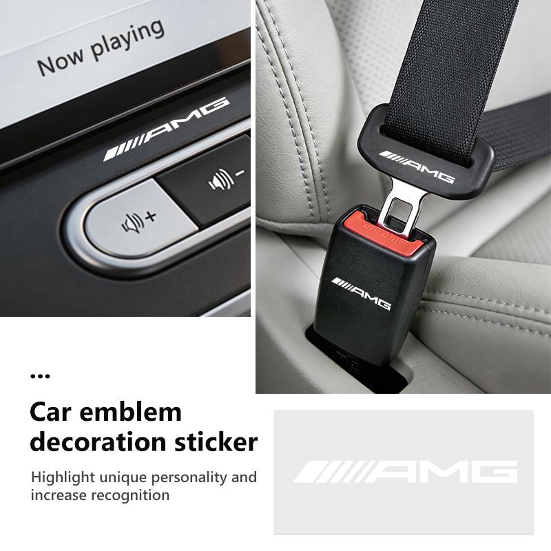 IYLCL1 Car Stickers Body Glass Center Console Decorative Stickers For AMG Mercedes Benz CITAN VITO SPRINTER CLS SLK W202 W203 W204 W205