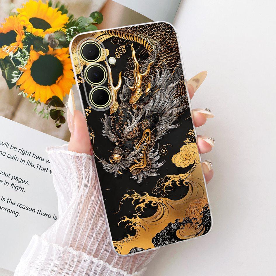 Hülle Für Samsung Galaxy A17 A37 A57 5G Cover Neue Stilvolle Blume Klare Weiche Silikon Handyhülle Für Samsung A 17 A 37 A 57 Stoßfänger