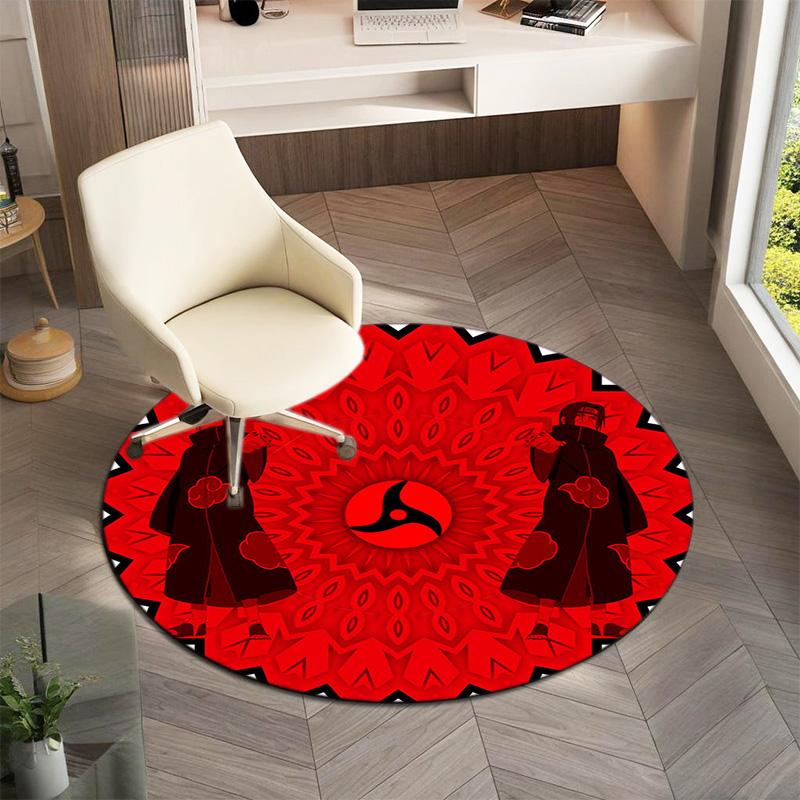 Berühmter Cartoon NARUTO Protagonist Uzumaki Naruto runder Teppich weiche Heimdekoration rutschfeste Fußmatte Outdoor Picknickmatte Teppich M6