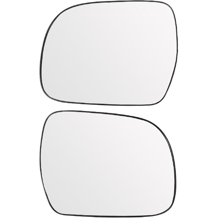 1 Pair Heated Left & Right Side Rearview Mirror Glass with Backing Plate for Lexus RX300 RX330 RX350 RX400H 2004-2009