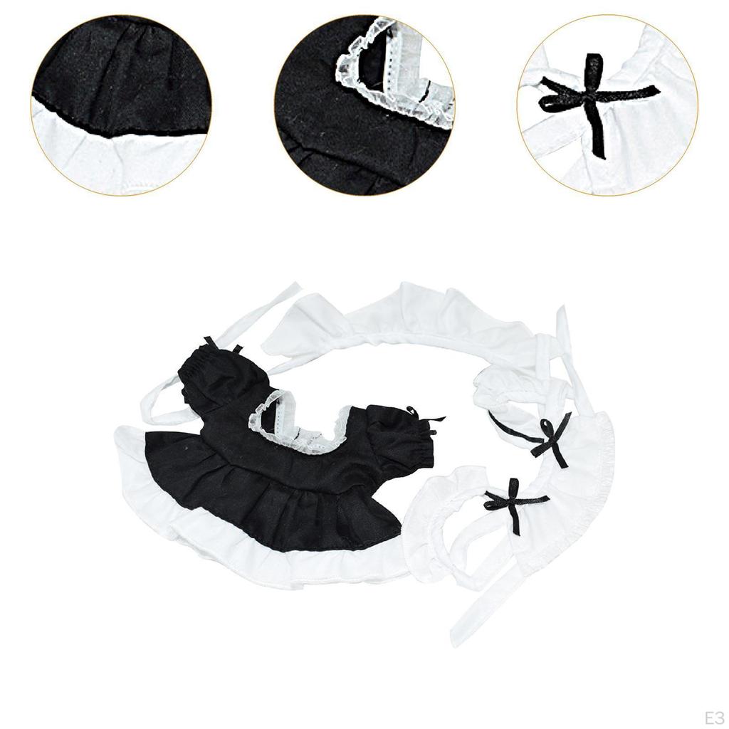 17cm Doll Clothes Pendant Soft Costume Photo Props Decoration Cute Stylish for Kids