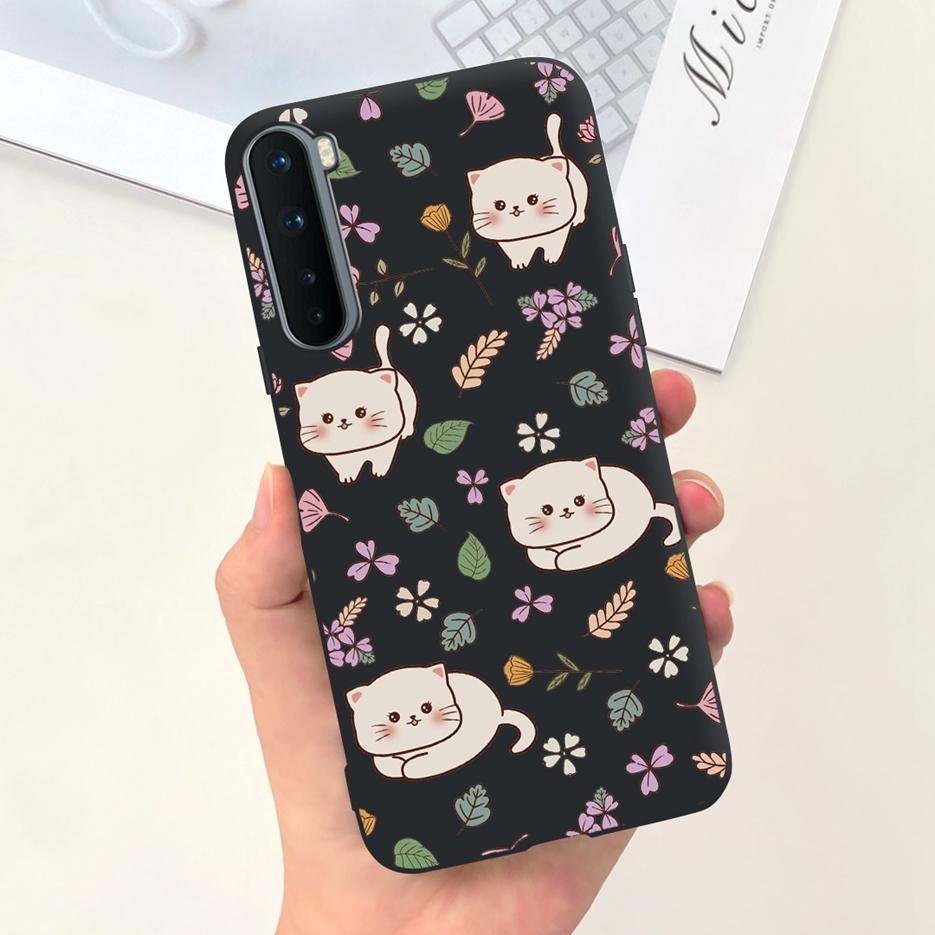 For Oneplus Nord Case AC2001 AC2003 Cute Dinosaur Cartoon Cover 6.44'' Soft Silicone Phone Cases For One Plus Nord 1+Nord Bumper