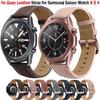 20mm Lederarmband für Samsung Galaxy Watch7 6 5 4 44mm 40mm Active 2 GearS3 22mm Armband für Huawei Watch GT4 Ersatzband