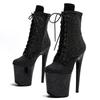 Scarpe Sexy da Donna 20cm Scarpe da Pole Dance Décolleté Scarpe Piattaforma con Tacco Alto Scarpe Stivali da Modella