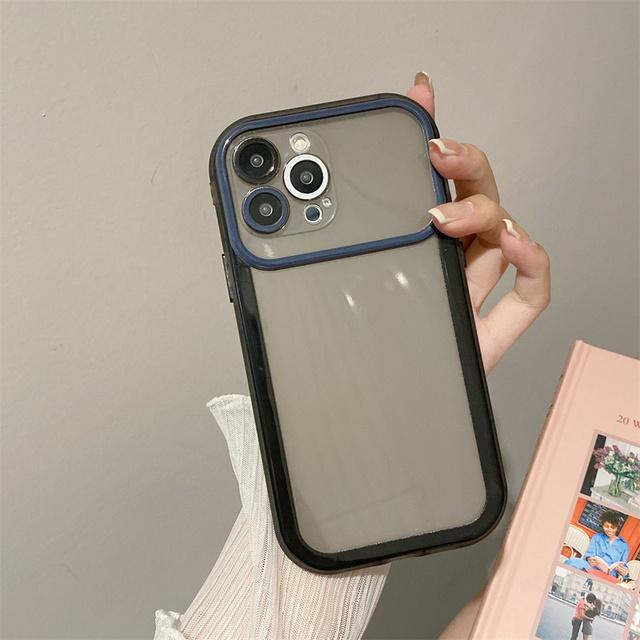 Candy Color Clear Camera Lens Protection Phone Case For Iphone 13 12 Pro Max 11 X Xr Xs Max 13 Shockproof Silicone Cover Coque