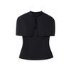 European and American Style, New Women's Fashion, Chic and Fashionable, Two-color Strapless Shawl Two-piece Set