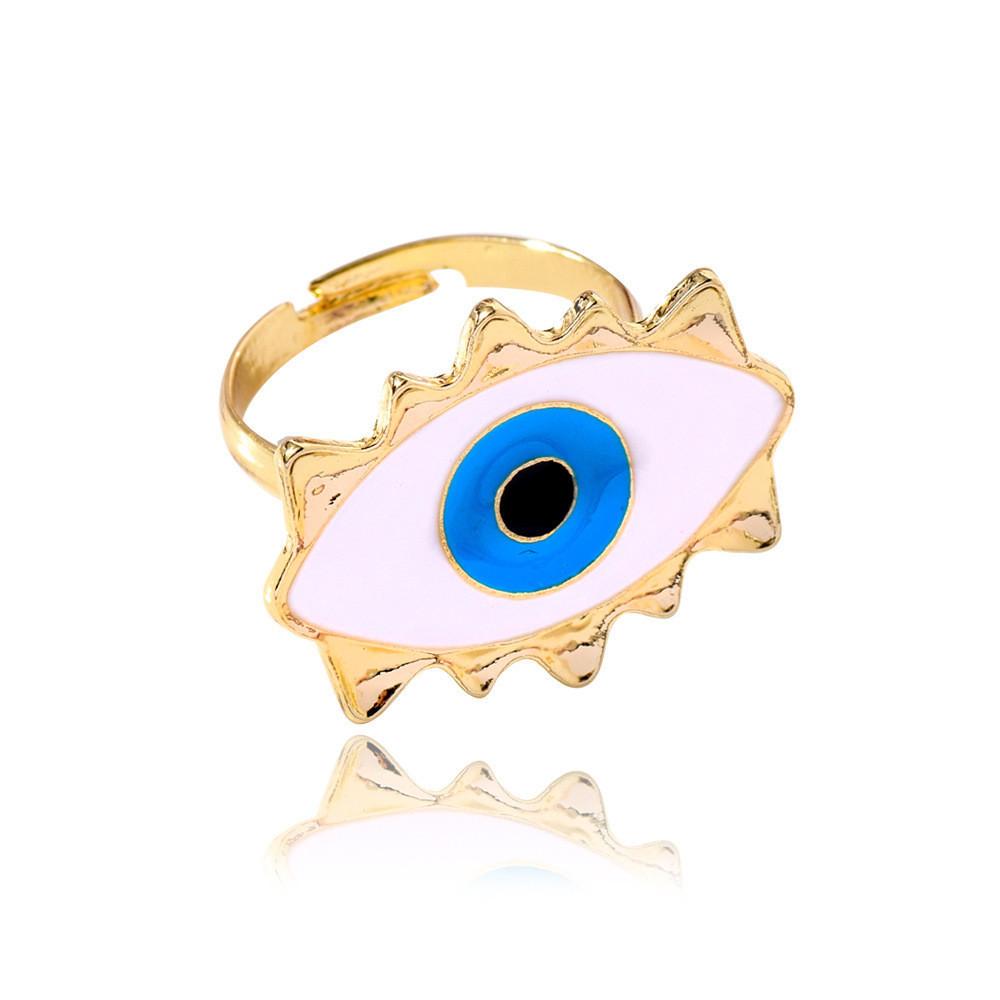 Artistic Eye Heart Ring For Women Alloy Material Ideal For Special Occasions