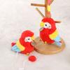 Simulation Parrot Plush Pendant Bag Pendant Standing Shoulder Animals  Birthday Gifts