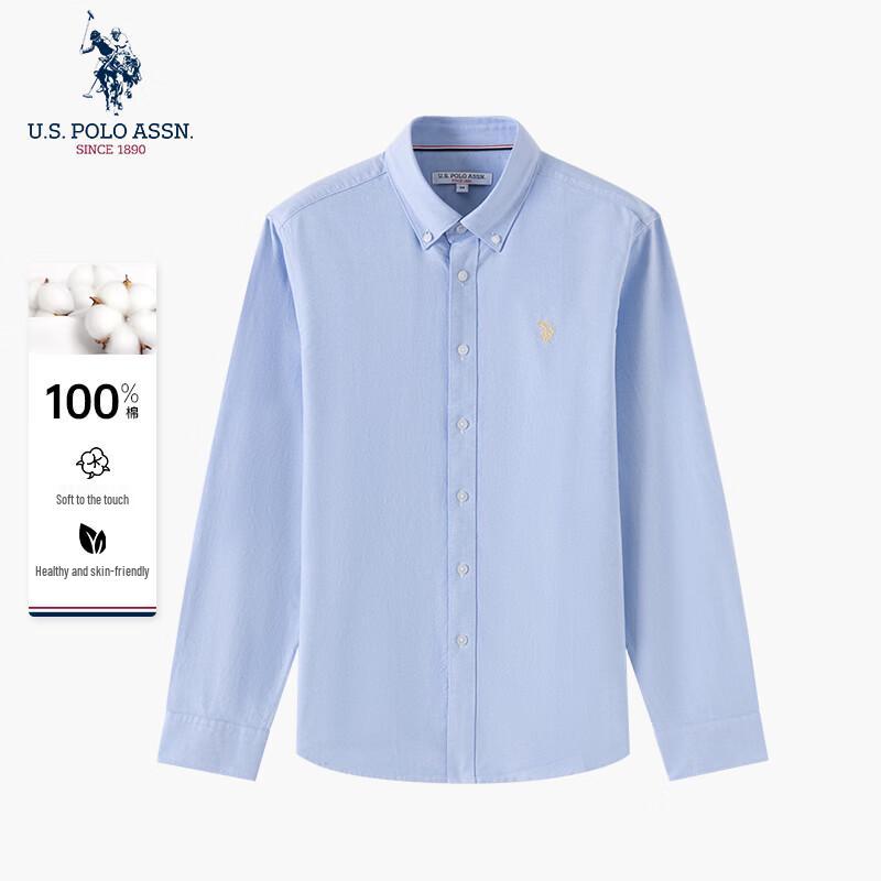 

нас. POLO ASSN. Чоловіча повсякденна сорочка з бавовни, що не мнеться XL/180