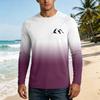Men's Long Sleeve UPF50+ Sun Protection Shirt Lightweight Breathable Quick Dry Outdoor Casual Loose Fit T-Shirt for Summer Hiking Fishing